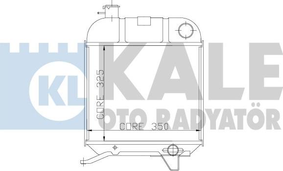 KALE OTO RADYATÖR 163600 - Radiators, Motora dzesēšanas sistēma autodraugiem.lv