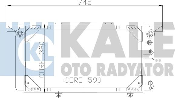 KALE OTO RADYATÖR 163300 - Radiators, Motora dzesēšanas sistēma autodraugiem.lv