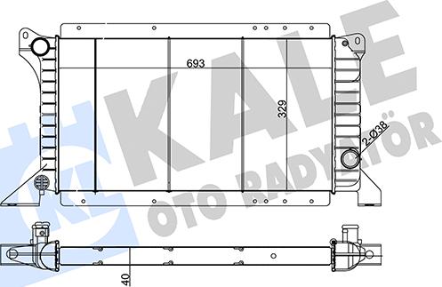 KALE OTO RADYATÖR 104000 - Radiators, Motora dzesēšanas sistēma autodraugiem.lv
