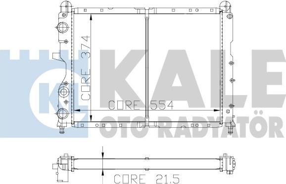 KALE OTO RADYATÖR 101900 - Radiators, Motora dzesēšanas sistēma autodraugiem.lv