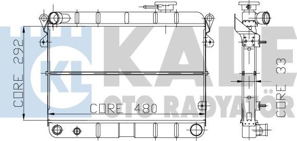 KALE OTO RADYATÖR 101000 - Radiators, Motora dzesēšanas sistēma autodraugiem.lv