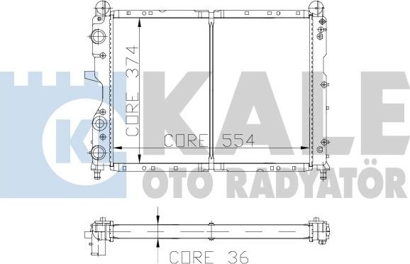 KALE OTO RADYATÖR 101898 - Radiators, Motora dzesēšanas sistēma autodraugiem.lv