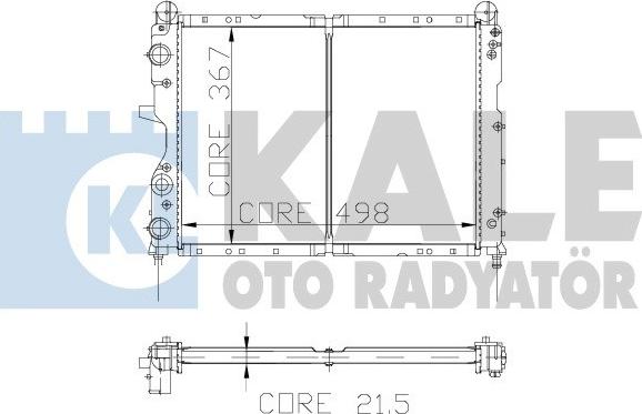 KALE OTO RADYATÖR 101798 - Radiators, Motora dzesēšanas sistēma autodraugiem.lv