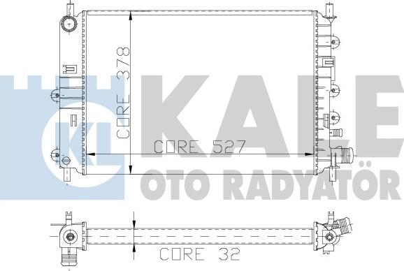 KALE OTO RADYATÖR 103400 - Radiators, Motora dzesēšanas sistēma autodraugiem.lv