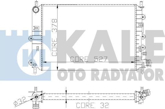 KALE OTO RADYATÖR 103500 - Radiators, Motora dzesēšanas sistēma autodraugiem.lv