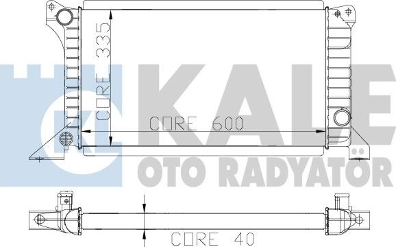 KALE OTO RADYATÖR 103100 - Radiators, Motora dzesēšanas sistēma autodraugiem.lv
