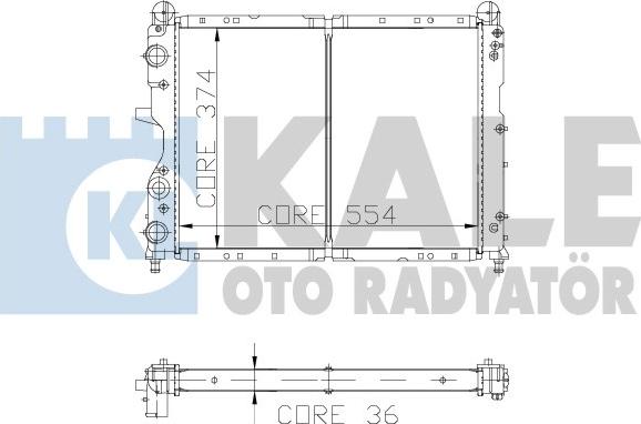 KALE OTO RADYATÖR 102000 - Radiators, Motora dzesēšanas sistēma autodraugiem.lv