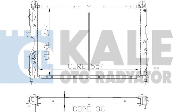 KALE OTO RADYATÖR 102100 - Radiators, Motora dzesēšanas sistēma autodraugiem.lv