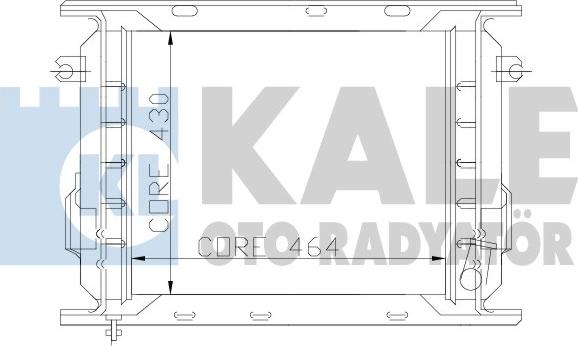 KALE OTO RADYATÖR 110895 - Radiators, Motora dzesēšanas sistēma autodraugiem.lv