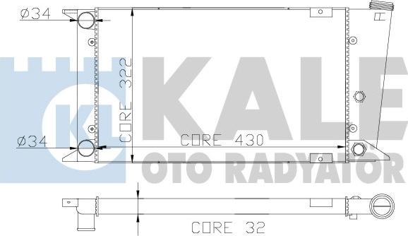 KALE OTO RADYATÖR 118000 - Radiators, Motora dzesēšanas sistēma autodraugiem.lv