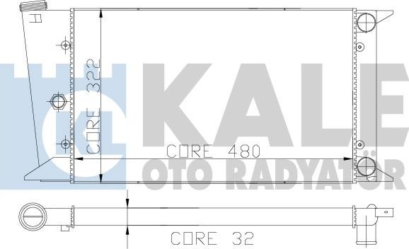 KALE OTO RADYATÖR 117900 - Radiators, Motora dzesēšanas sistēma autodraugiem.lv