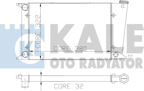 KALE OTO RADYATÖR 117800 - Radiators, Motora dzesēšanas sistēma autodraugiem.lv