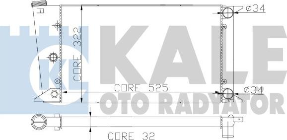 KALE OTO RADYATÖR 139100 - Radiators, Motora dzesēšanas sistēma autodraugiem.lv