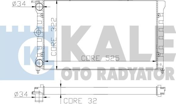 KALE OTO RADYATÖR 139200 - Radiators, Motora dzesēšanas sistēma autodraugiem.lv