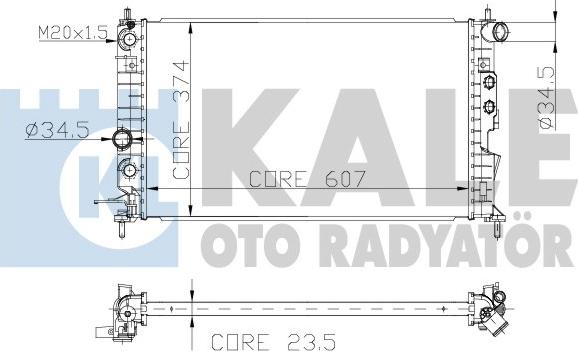 KALE OTO RADYATÖR 134100 - Radiators, Motora dzesēšanas sistēma autodraugiem.lv