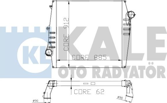 KALE OTO RADYATÖR 135600 - Starpdzesētājs autodraugiem.lv