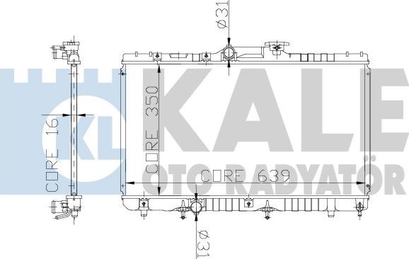 KALE OTO RADYATÖR 136600 - Radiators, Motora dzesēšanas sistēma autodraugiem.lv