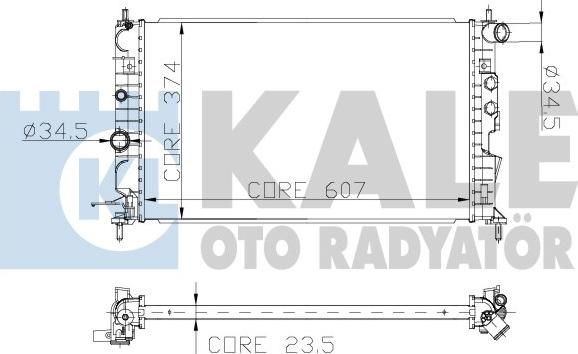 KALE OTO RADYATÖR 136200 - Radiators, Motora dzesēšanas sistēma autodraugiem.lv