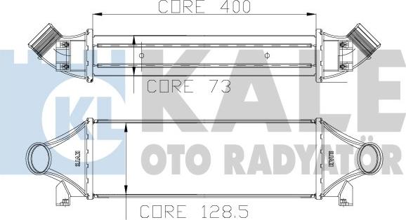 KALE OTO RADYATÖR 126200 - Starpdzesētājs autodraugiem.lv