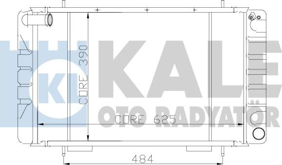 KALE OTO RADYATÖR 128999 - Radiators, Motora dzesēšanas sistēma autodraugiem.lv