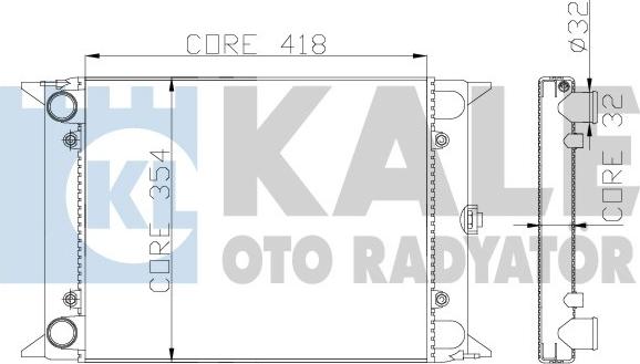 KALE OTO RADYATÖR 123500 - Radiators, Motora dzesēšanas sistēma autodraugiem.lv