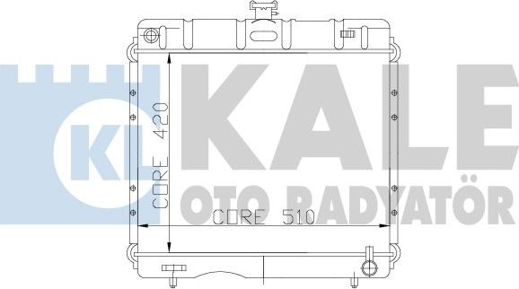 KALE OTO RADYATÖR 172900 - Radiators, Motora dzesēšanas sistēma autodraugiem.lv