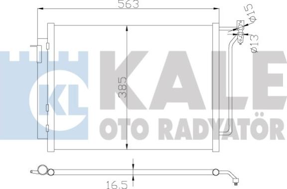 KALE OTO RADYATÖR 390900 - Kondensators, Gaisa kond. sistēma autodraugiem.lv