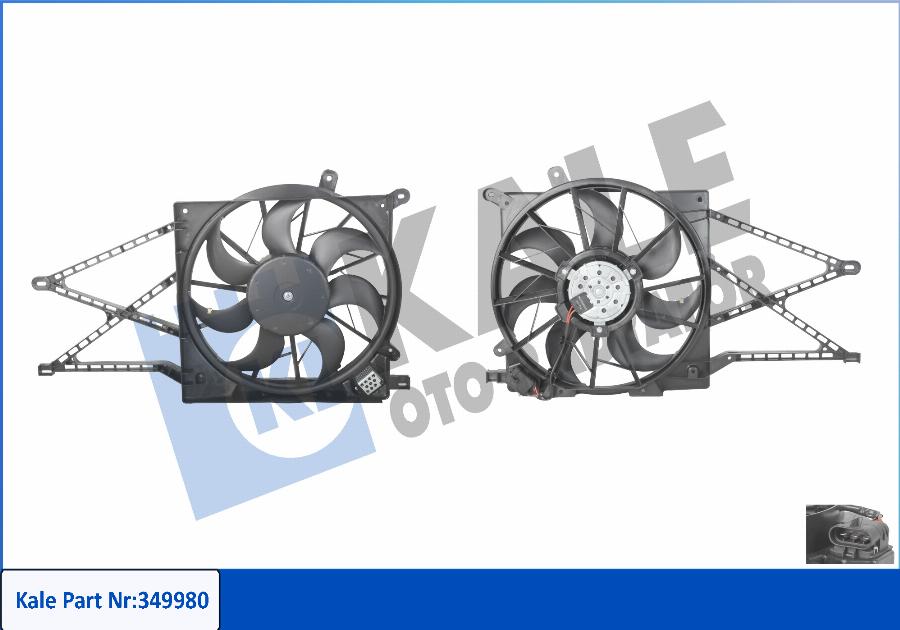 KALE OTO RADYATÖR 349980 - Ventilators, Motora dzesēšanas sistēma autodraugiem.lv