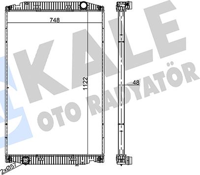 KALE OTO RADYATÖR 349490 - Radiators, Motora dzesēšanas sistēma autodraugiem.lv