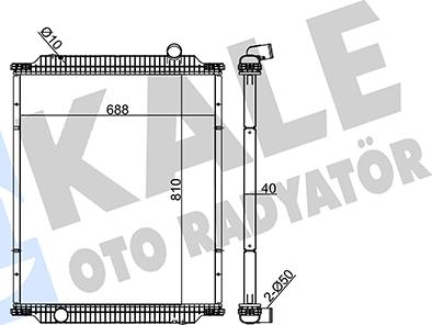 KALE OTO RADYATÖR 349445 - Radiators, Motora dzesēšanas sistēma autodraugiem.lv