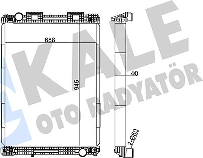 KALE OTO RADYATÖR 349455 - Radiators, Motora dzesēšanas sistēma autodraugiem.lv