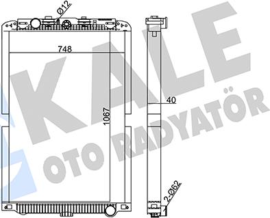 KALE OTO RADYATÖR 349450 - Radiators, Motora dzesēšanas sistēma autodraugiem.lv