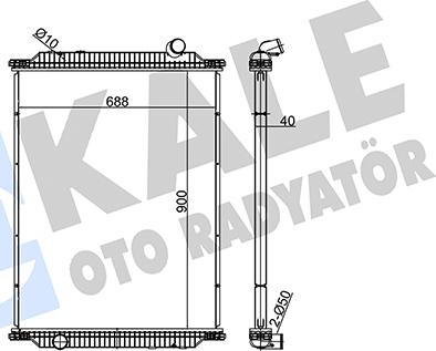 KALE OTO RADYATÖR 349460 - Radiators, Motora dzesēšanas sistēma autodraugiem.lv