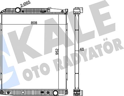 KALE OTO RADYATÖR 349405 - Radiators, Motora dzesēšanas sistēma autodraugiem.lv