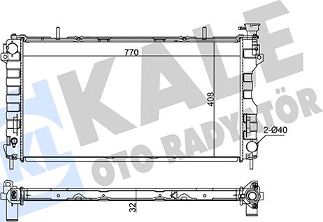 KALE OTO RADYATÖR 349400 - Radiators, Motora dzesēšanas sistēma autodraugiem.lv