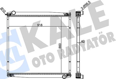 KALE OTO RADYATÖR 349415 - Radiators, Motora dzesēšanas sistēma autodraugiem.lv