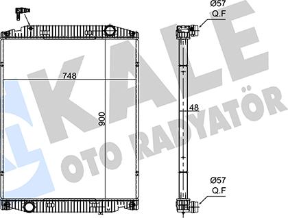 KALE OTO RADYATÖR 349485 - Radiators, Motora dzesēšanas sistēma autodraugiem.lv