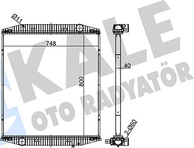 KALE OTO RADYATÖR 349435 - Radiators, Motora dzesēšanas sistēma autodraugiem.lv