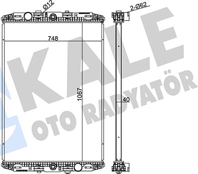 KALE OTO RADYATÖR 349430 - Radiators, Motora dzesēšanas sistēma autodraugiem.lv