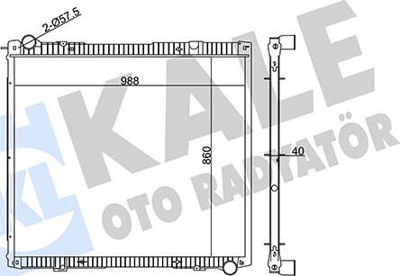 KALE OTO RADYATÖR 349425 - Radiators, Motora dzesēšanas sistēma autodraugiem.lv