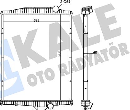 KALE OTO RADYATÖR 349525 - Radiators, Motora dzesēšanas sistēma autodraugiem.lv