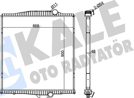 KALE OTO RADYATÖR 349390 - Radiators, Motora dzesēšanas sistēma autodraugiem.lv