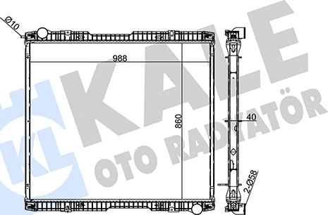 KALE OTO RADYATÖR 349340 - Radiators, Motora dzesēšanas sistēma autodraugiem.lv