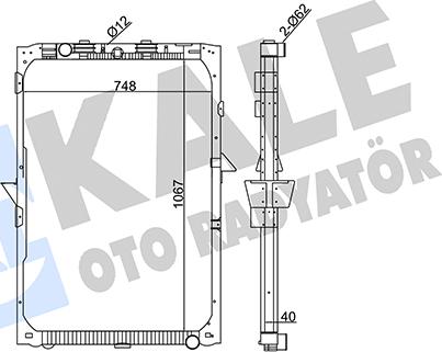 KALE OTO RADYATÖR 349365 - Radiators, Motora dzesēšanas sistēma autodraugiem.lv