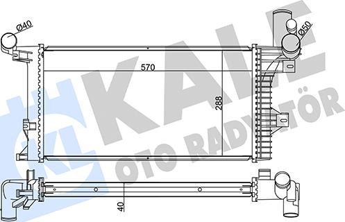 KALE OTO RADYATÖR 349305 - Radiators, Motora dzesēšanas sistēma autodraugiem.lv