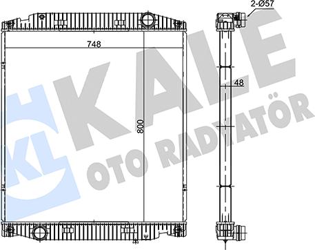 KALE OTO RADYATÖR 349385 - Radiators, Motora dzesēšanas sistēma autodraugiem.lv