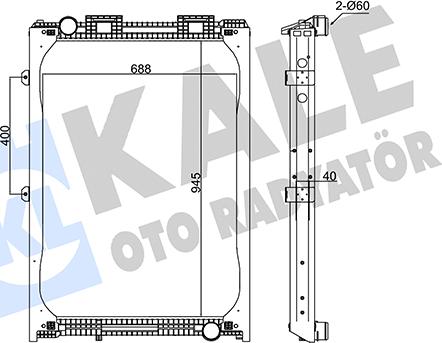 KALE OTO RADYATÖR 349370 - Radiators, Motora dzesēšanas sistēma autodraugiem.lv