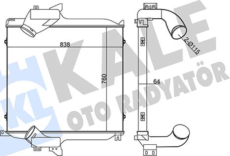 KALE OTO RADYATÖR 349290 - Starpdzesētājs autodraugiem.lv