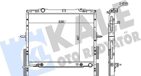 KALE OTO RADYATÖR 349255 - Radiators, Motora dzesēšanas sistēma autodraugiem.lv