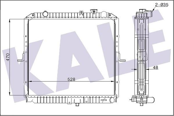 KALE OTO RADYATÖR 349265 - Radiators, Motora dzesēšanas sistēma autodraugiem.lv